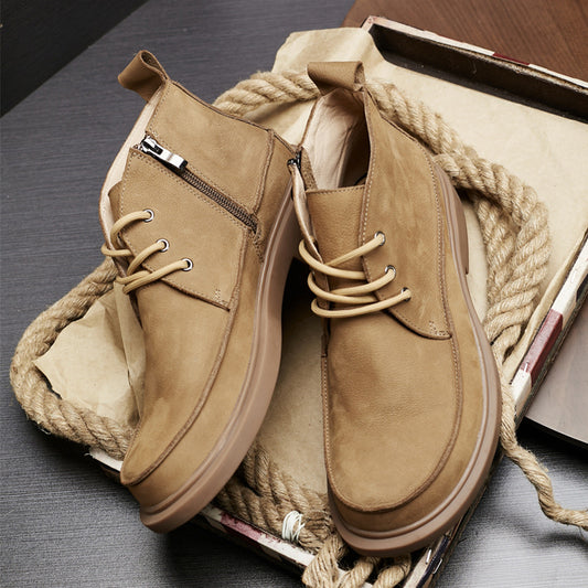 Outdoor Zipper Vintage Work Boots