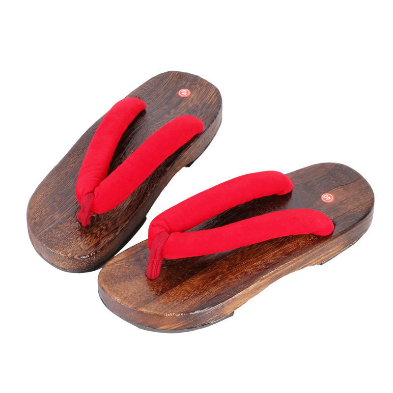 Handmade Japanese Men's Wooden Clogs And Slippers