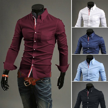 New Men's Long-sleeved Shirts For Men