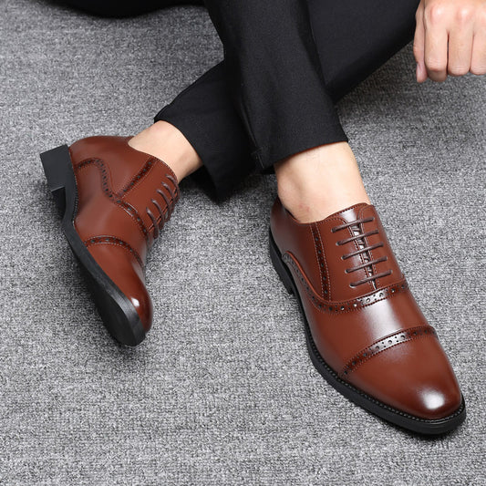 Korean Style British Casual Business Leather Shoes Men