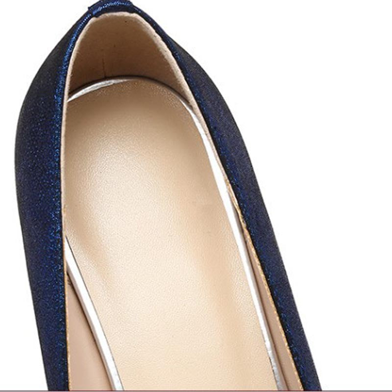 Mid-heel Leather Thick Heel Women's Shoes
