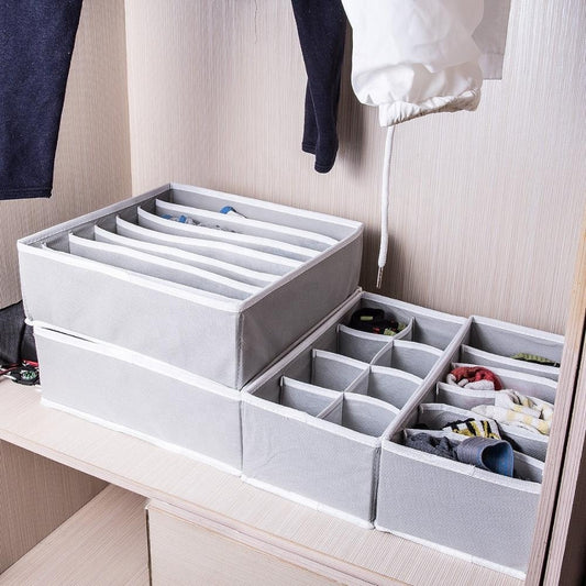 Underwear Storage Box 4-piece Drawer Type