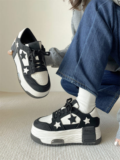 All-match Thick Bottom Increased Hong Kong Style Lightweight Sneakers