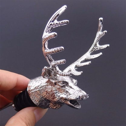 Wine Pourer and Stopper Wine Aerators Stainless Deer Stag Head Wine Pourer Stags Head Bottle Stopper