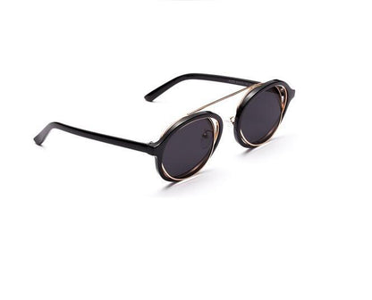 Peekaboo classic vintage round sunglasses for men brand designers purple yellow black transparent sun glasses women retro