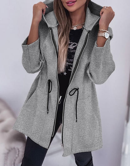2023 Fall Winter Fashion Casual Hooded Coat Women's Clothing