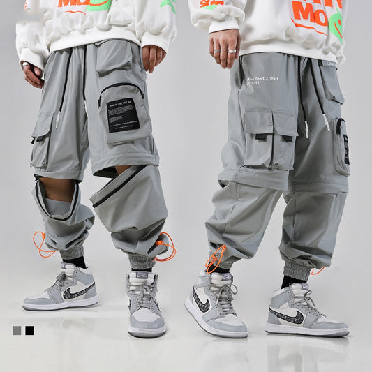 Workwear casual pants three-dimensional multi-pocket loose