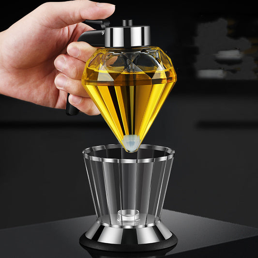 Glass Dust-Proof Vinegar Oil Bottle With One Key Press and Multi-Purpose