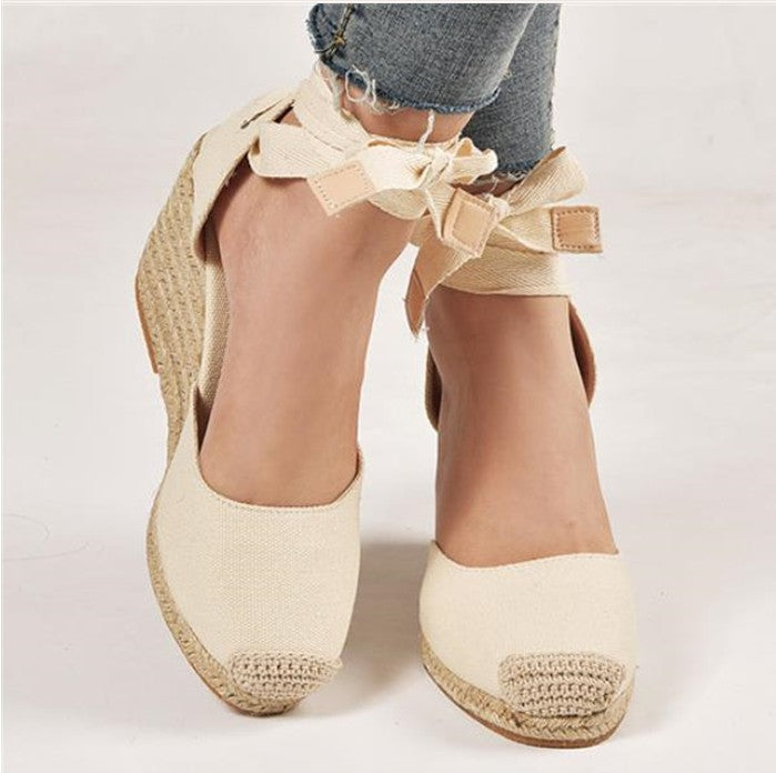 Spring Women's New Lace High Heels Fashion Sandals