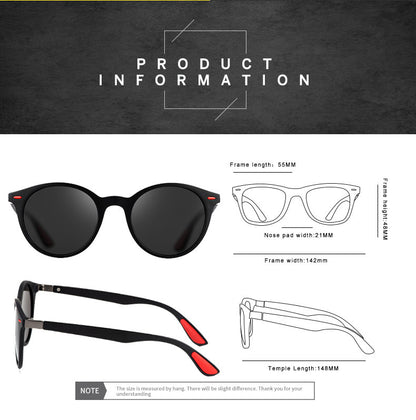 Polarized Sunglasses For Men And Women Round Frame Sunglasses