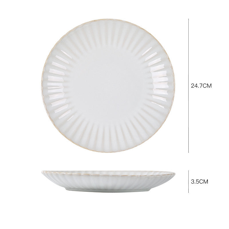 Nordic ceramic dishes dishes home dishes creative network red style steak Western plate breakfast tableware Qiong Yi