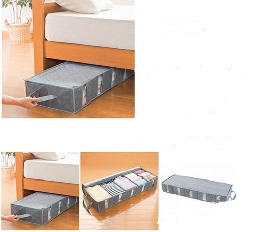 Bamboo charcoal bed finishing bag Low carbon odor removal with cardboard bed bottom storage box