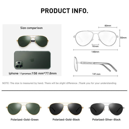 Color-changing sunglasses for men