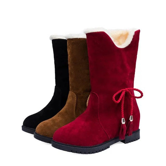 Ladies plus fleece snow boots