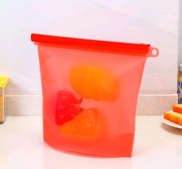 Silicone fresh-keeping bag vacuum sealed bag food  storage bag refrigerator food fruit storage bag