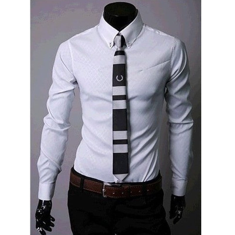 Fitted Shirts For Men Designer Plaid Stripes Pattern