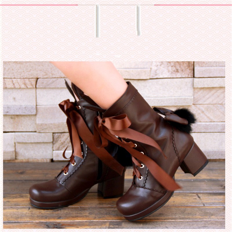 Lolita dress boots