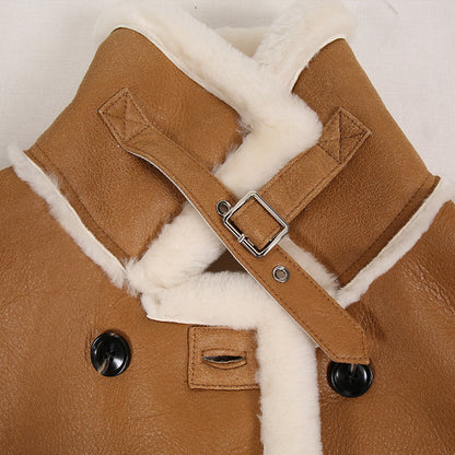 Women's Fashion Fur All-in-One Stand Collar Jacket