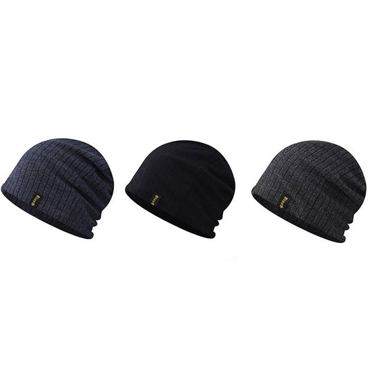 Baotou Thin Letter Embroidery Knitted Pile Hat