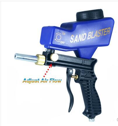 Portable gravity sandblasting gun pneumatic sandblasting set small rust sandblasting device sand blasting machine