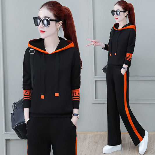 Sports Suit Hooded Sweater Women Loose and Slim Casual Wear