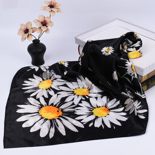 Spring Satin Silk Towel Decoration
