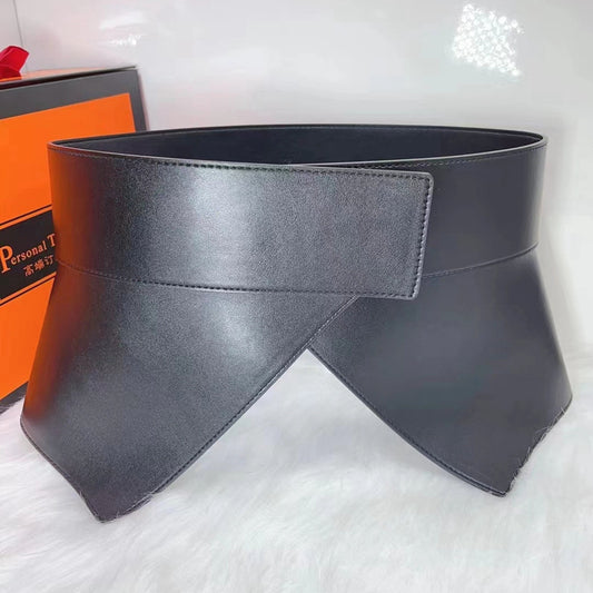 Wide Waist Seal Cowhide Leather Fashion Women's Accessories