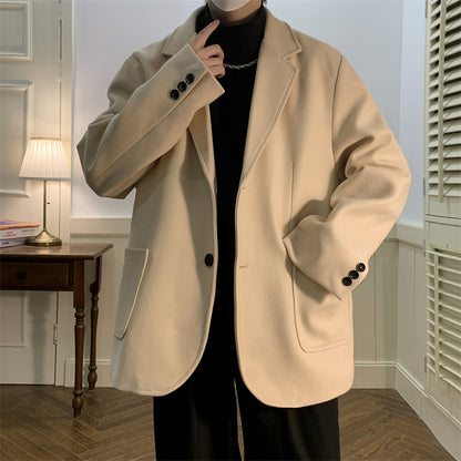 Retro Warm Tweed Lapel British Safari Jacket Teda Jacket