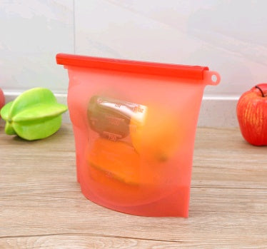 Silicone fresh-keeping bag vacuum sealed bag food  storage bag refrigerator food fruit storage bag