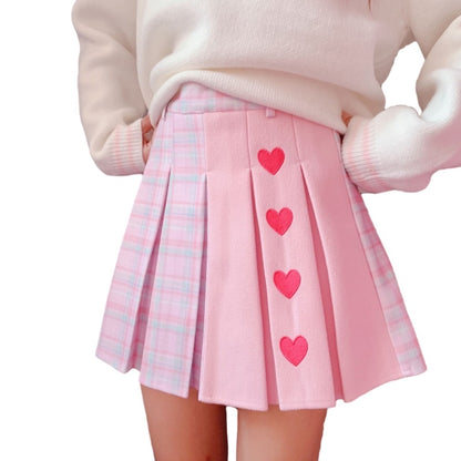 Plaid Mini Skirt Women Schoolgirl Lolita Cosplay High Waist