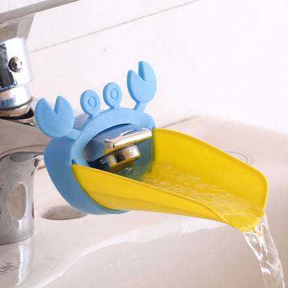 Children Bathroom Frog Crab Shape Faucet Extender Water-saving Cartoon Kids Wash-hand Faucet Extension Bathroom Accessories