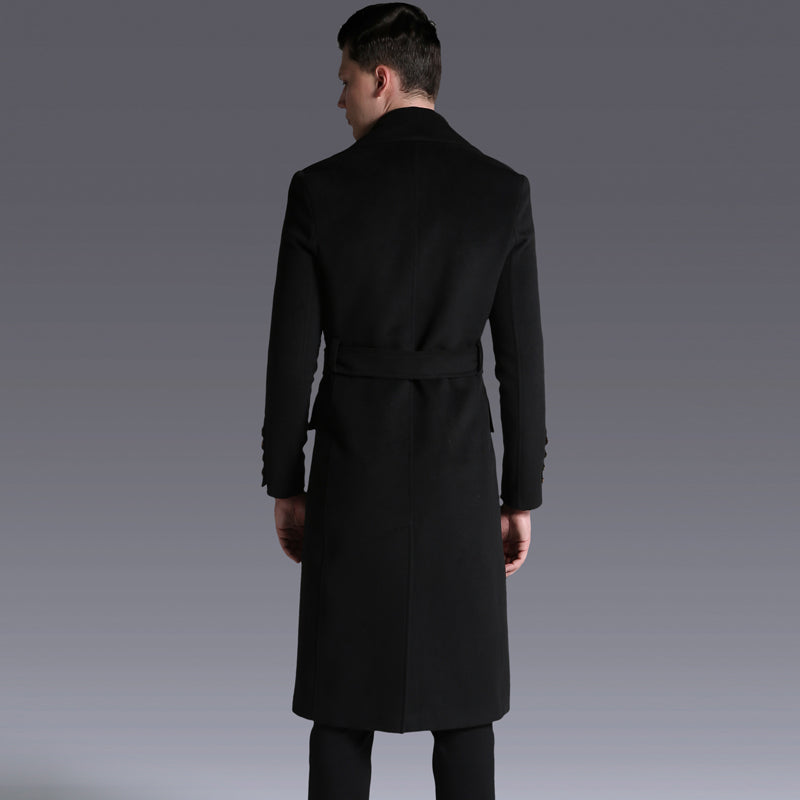 Business Coat With Large Lapel And Large Size Wool