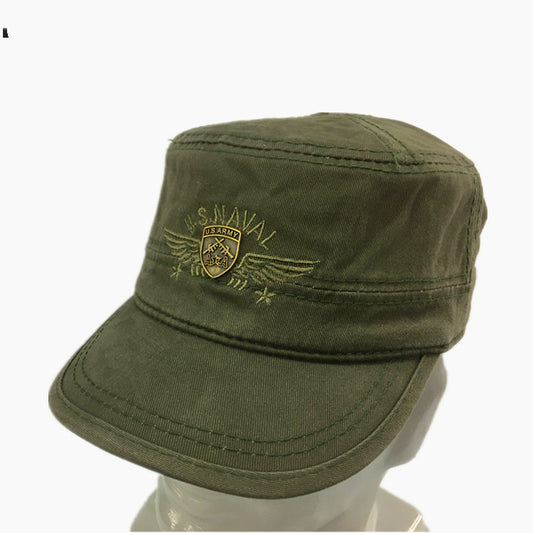 United Front Army Fan Flat Cap Cotton Duck Tongue Short Zhan Hat