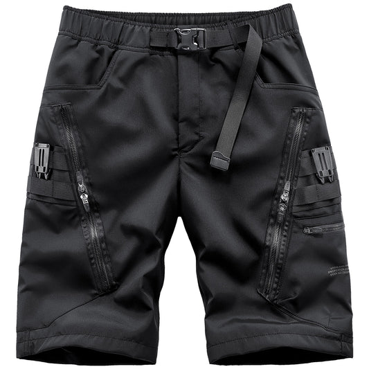 Men's Fashion Casual Loose Multi-pocket Sports Five-piece Pants
