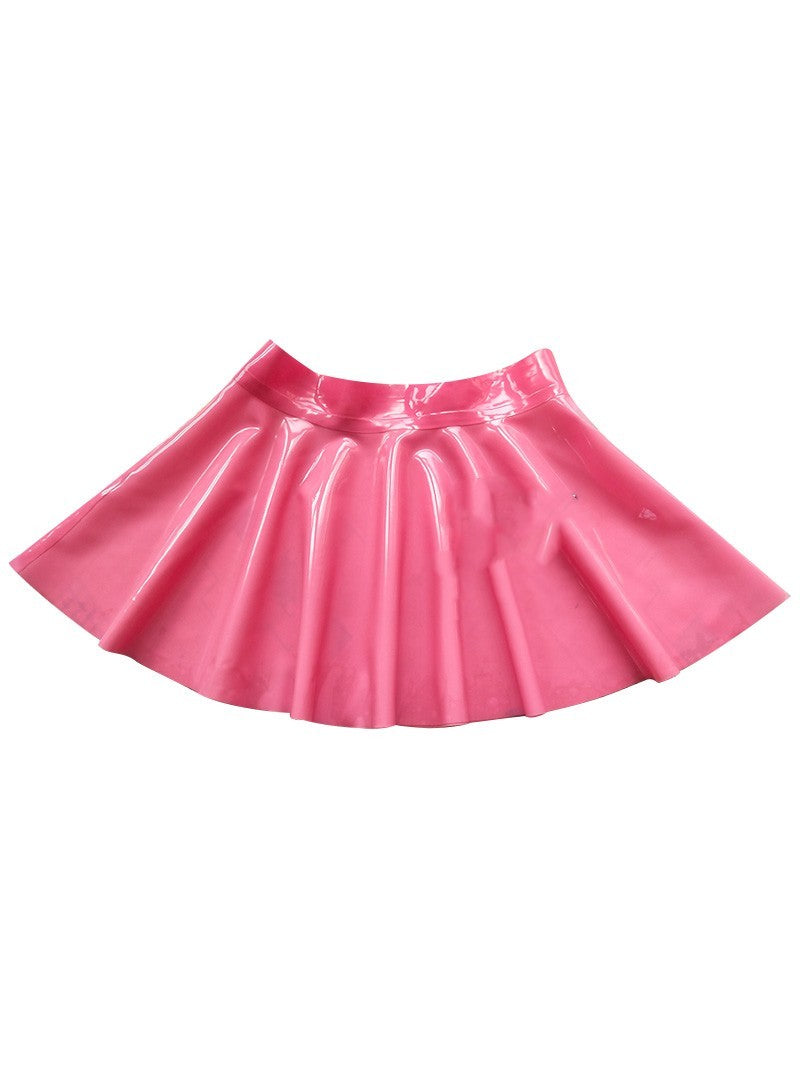 New Latex Colored Sun Short Skirt