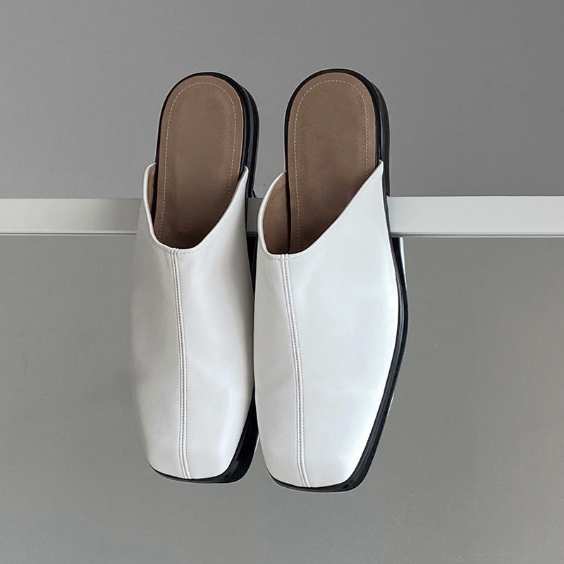 Men's Square Toe Cap Slippers Are Comfortable To Wear Outside