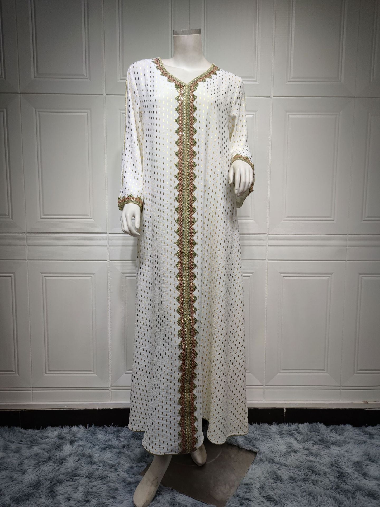 Summer Bronzing Muslim Dubai Gown