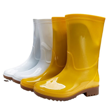 Mid-Tube Outdoor Non-Slip Beef Tendon-Soled Water Shoes And Food Boots