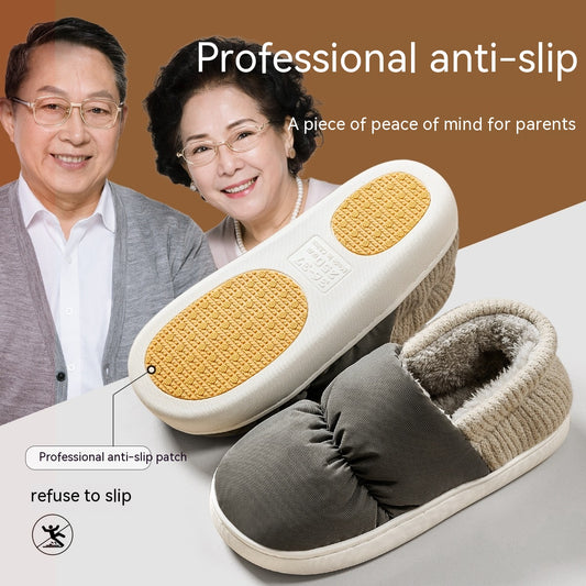 Middle-aged And Elderly Professional Non Slip Cotton Slippers