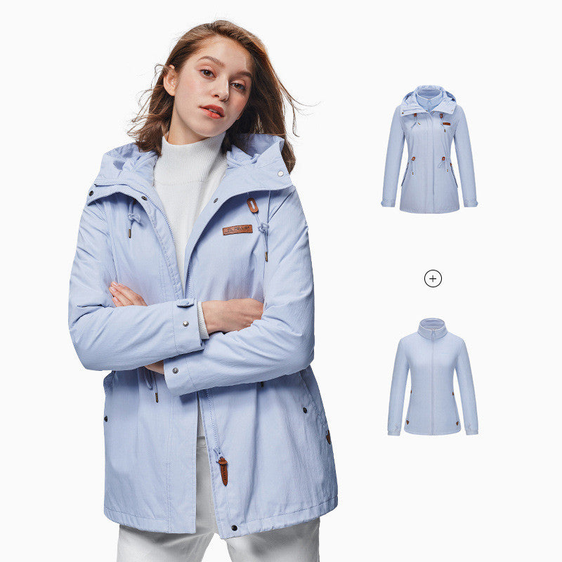 Three in one detachable outdoor stormsuit