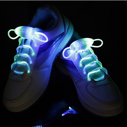 Led Sport Shoe Laces Glow Shoe Strings Round Flash Light Shoelaces
