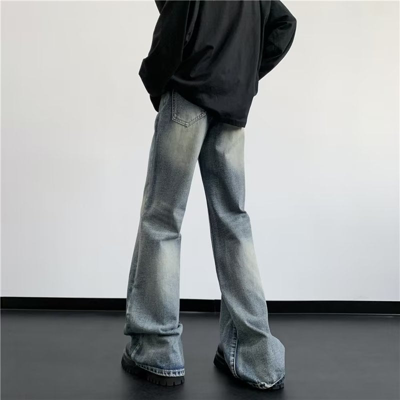 Men's Fashionable All-match Retro Washed Skinny Jeans