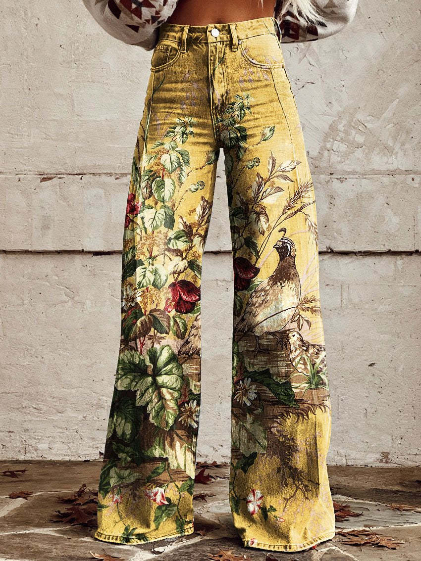 Women's Printed Plus Size Casual Pants