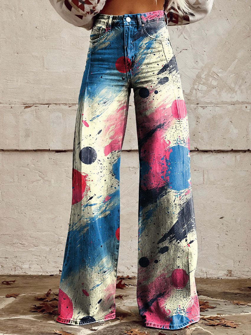 Women's Printed Plus Size Casual Pants