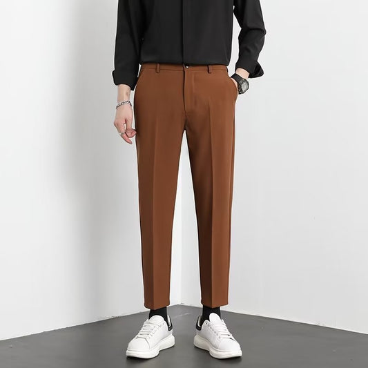 Men's Fashion Ankle-length Slim-fit Casual Pants