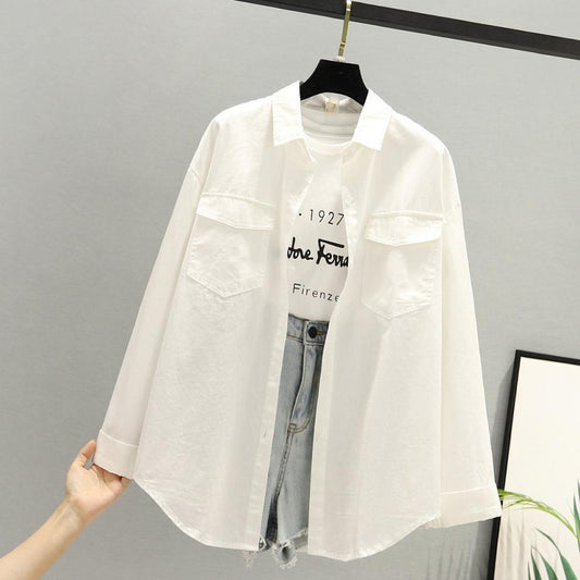 Fashion Women's Solid Color Long-sleeved Bottoming Shirt