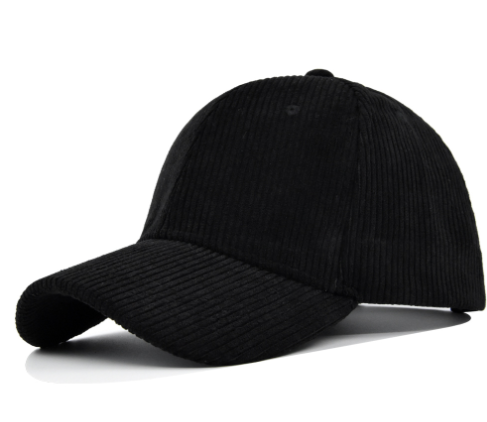 Versatile Face Small Curved Brim Corduroy Hat