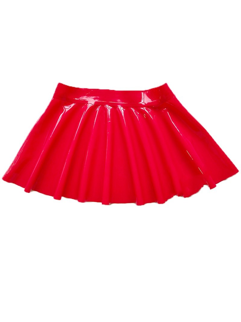 New Latex Colored Sun Short Skirt