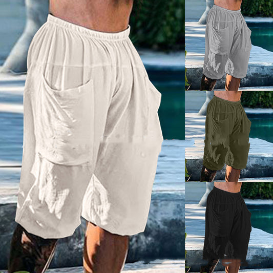 Simple Casual Men's Pocket Pants