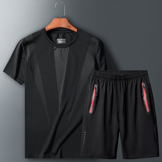 Leisure Sports Breathable And Quick-drying Two-piece Sportswear Suit